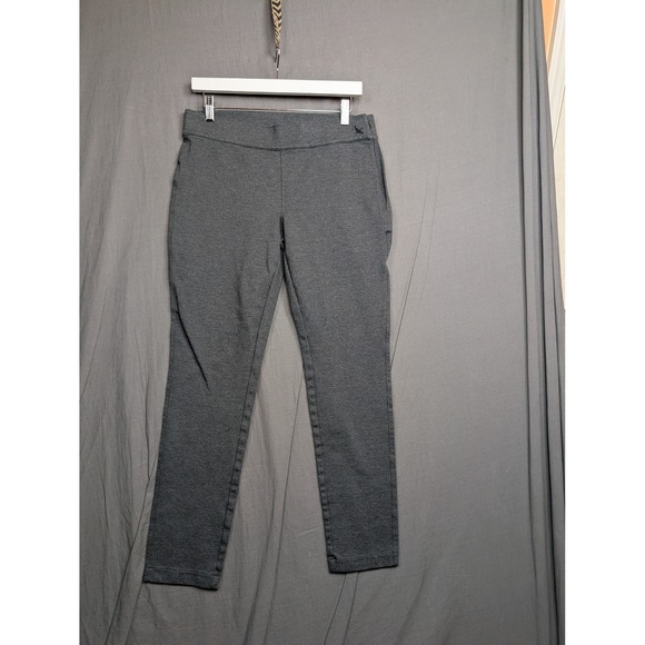 Eddie Bauer Pants - Eddie Bauer Womens 8 Gray Slim Leg Ankle Pants Side Zip Stretch Workwear